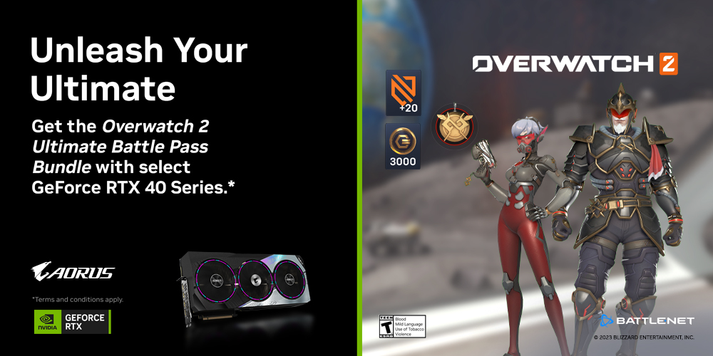 [HK] Overwatch 2 Ultimate Battle Pass with selected GeForce RTX 40 series