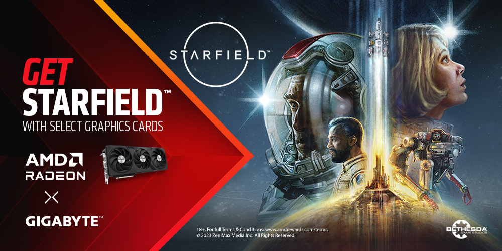 Get Starfield with select Radeon AMD 7000 & 6000 graphic cards